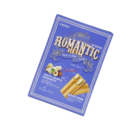 Romantic Heim White Cream Wafers with Hazelnuts - 142g