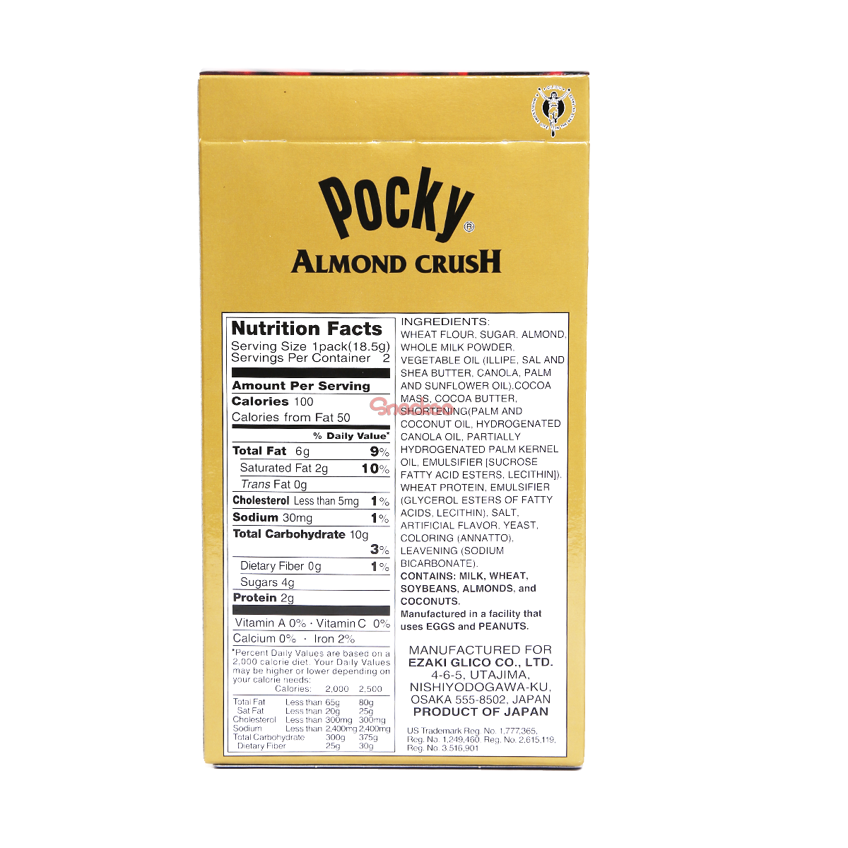 Pocky Almond Crush - 2 PCS