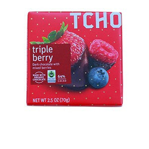 Tcho Dark Chocolate Mixed Berries - 70g