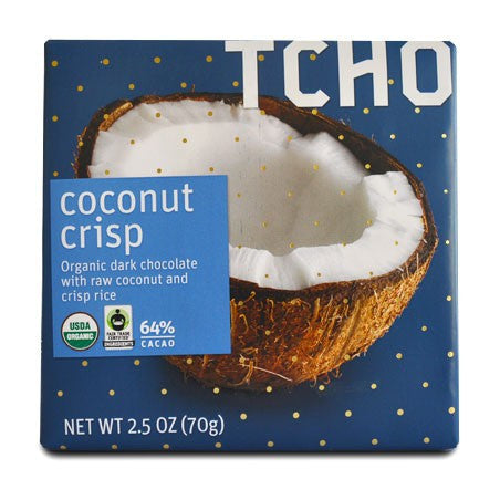 Tcho Dark Chocolate Coconut Crisp - 70g