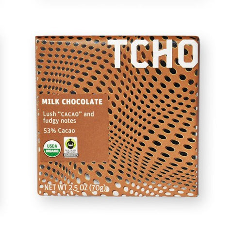 Tcho Milk Chocolate 53% Cacao - 70g