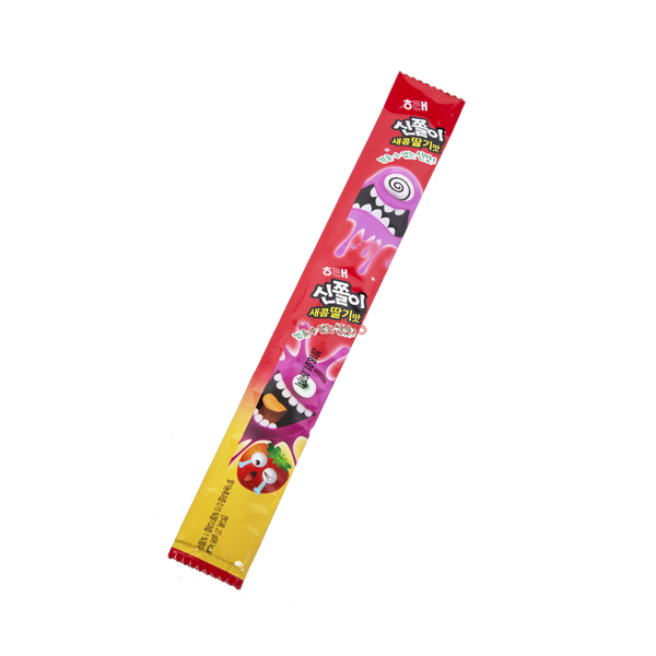 Haitai Korean Strawberry Flavored Sour Belt Candy - 27G