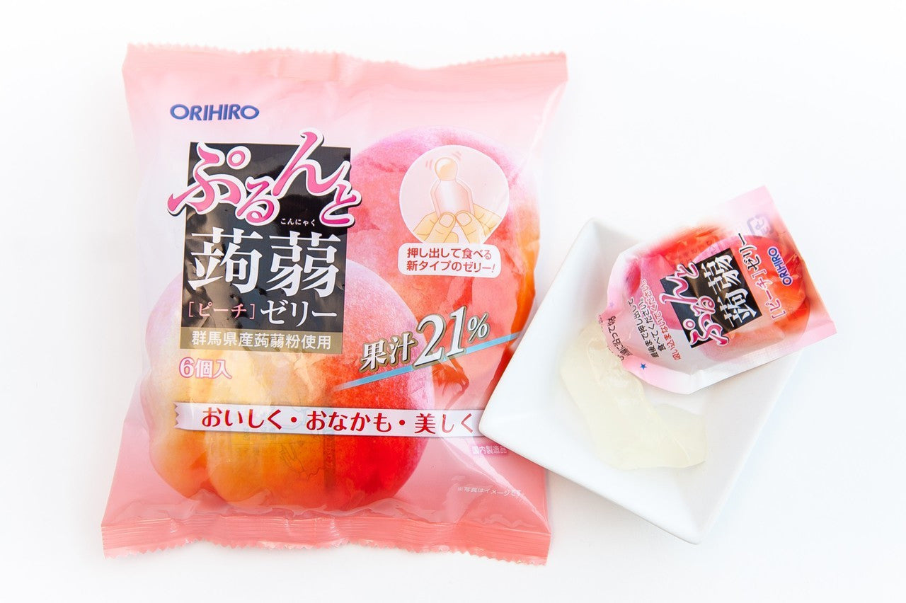 Peach Jelly Pouches - 6 PCS