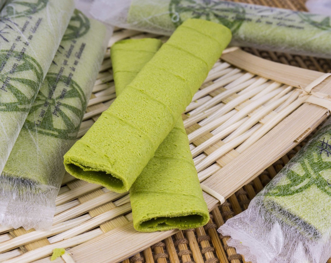 Matcha Crepe Rolls - 10 PCS